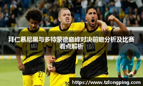 拜仁慕尼黑与多特蒙德巅峰对决前瞻分析及比赛看点解析
