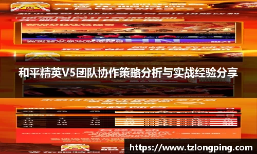 和平精英V5团队协作策略分析与实战经验分享